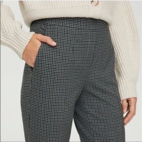Aritzia Babaton Conan Check Pant Houndstooth Plaid Trouser size 6 - Picture 2 of 6